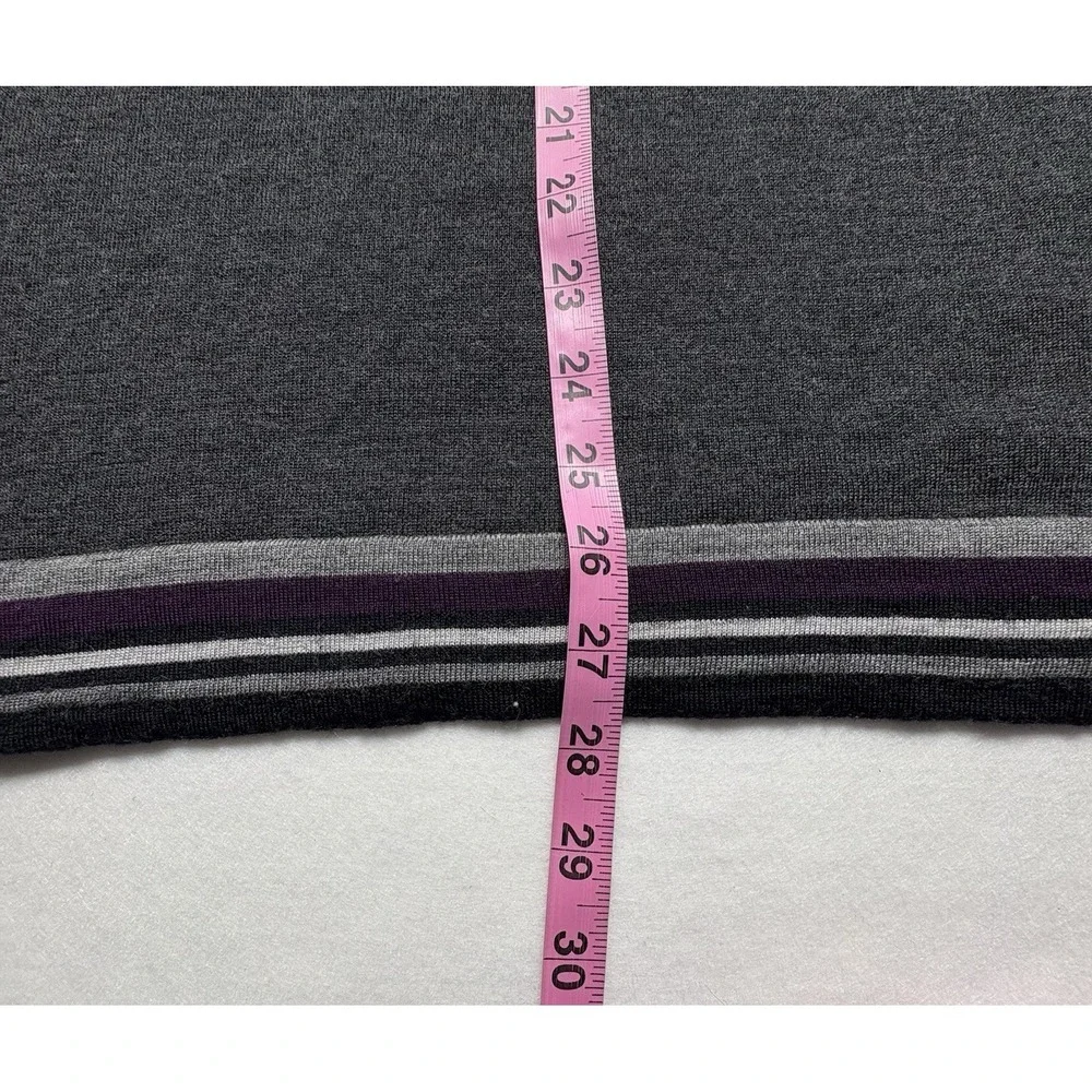 GOOD MAN Brand Men Merino Wool Pullover Long Sleeve Sweater Sz XL Gray 4-6